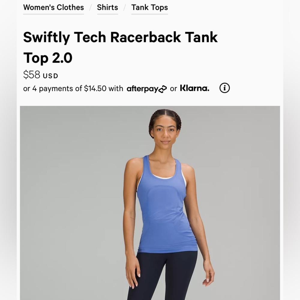 Lululemon Swiftly Tech Racerback Tank green